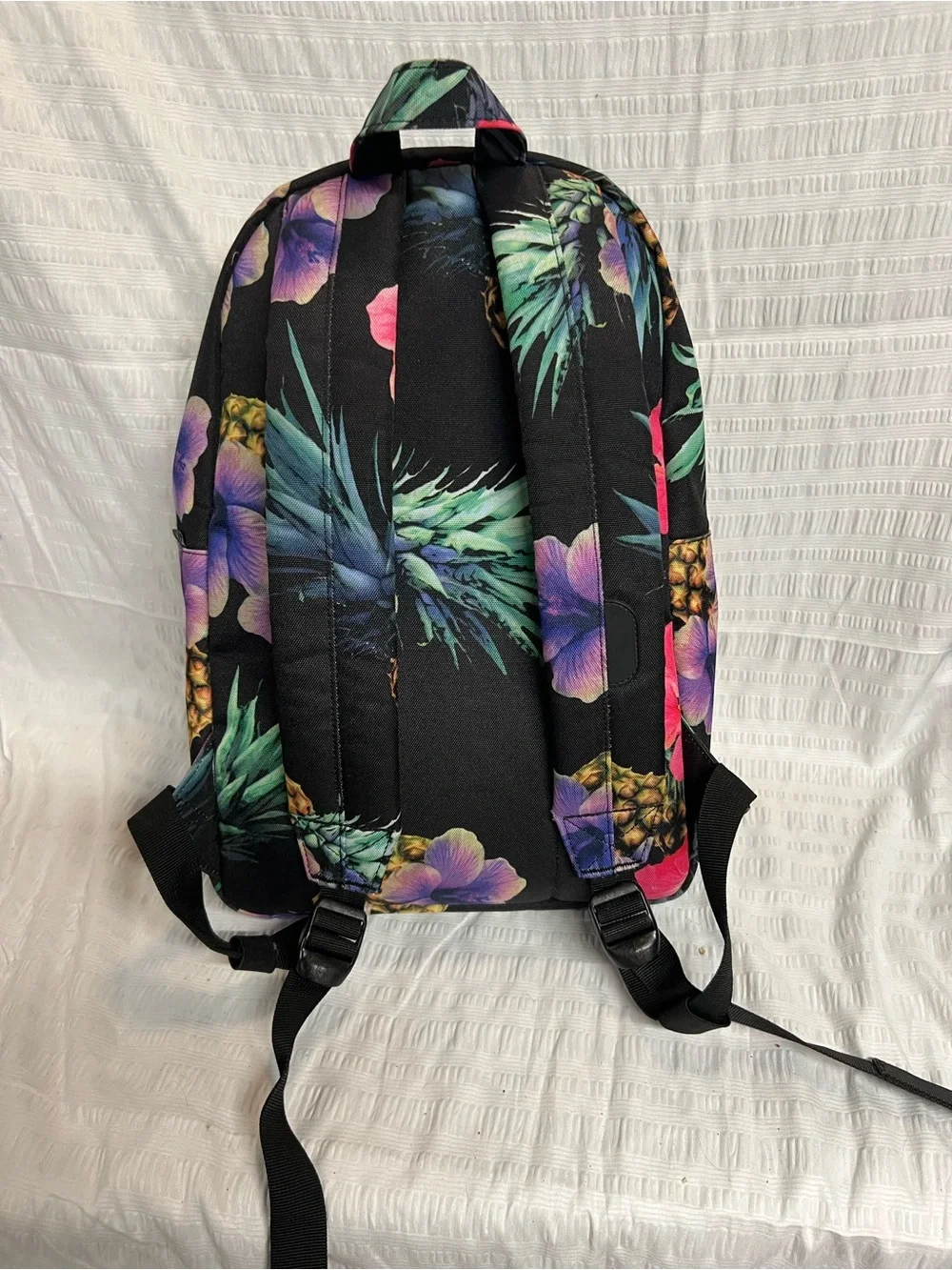 Herschel Supply Company Black Pineapple Floral Backpack